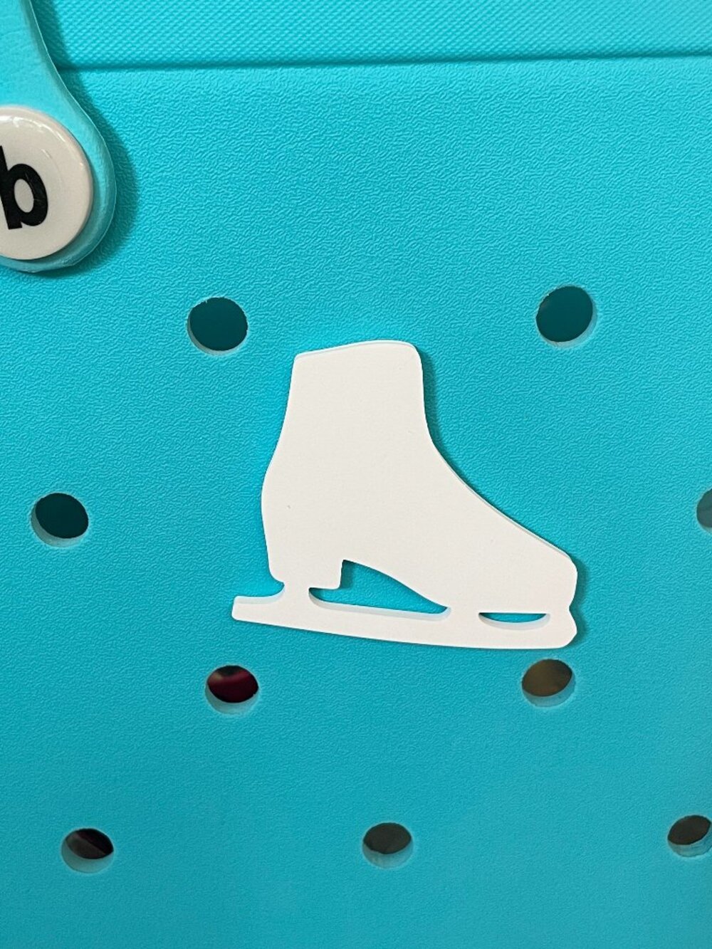 Figure Skate Bogg Charm-Skater Bogg Charm-Skate Bogg Bit-New!